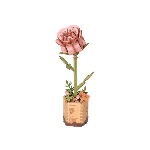 Robotime Rolife Miniatuur Bouwpakket Pink Rose