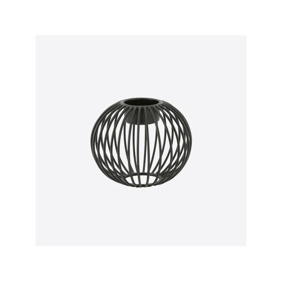 Point-Virgule Wire T-lichthouder Zwart 10,5x9cm