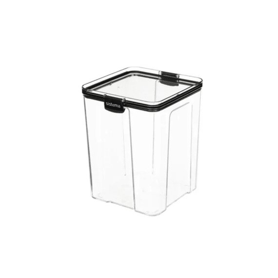 Sistema Tritan Ultra Voorraaddoos Vierkant Zwart 2750ml 140x152x184mm