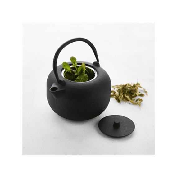 Point-Virgule Theepot Gietijzer 900ml Zwart