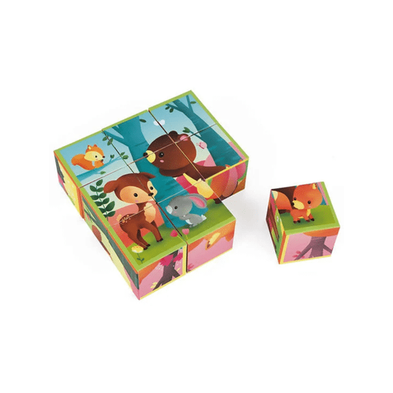 Janod 2731 Blokkenpuzzel 9st Bos