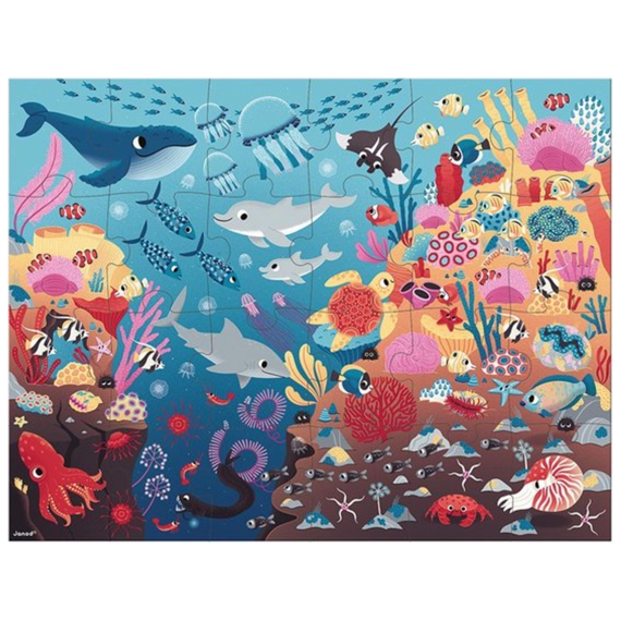 Janod 02654 Puzzel 24st Zeedieren