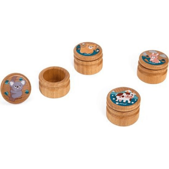 Janod 04039 Tandenpotje Hout Dierentekening Assortiment
