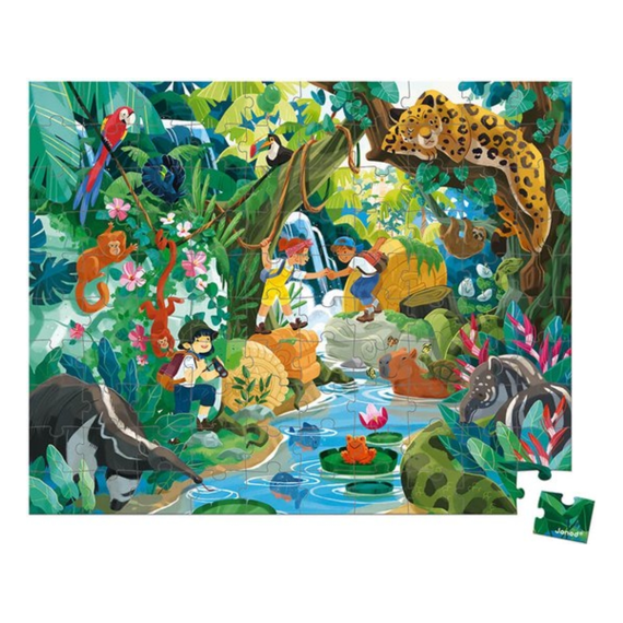 Janod 2667 Puzzel 100st Avonturen van de Inca''s In draagkoffer