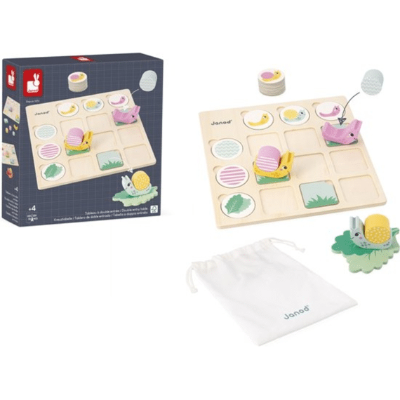 Janod 5086 Spel Tabel met dubbele ingang Slakken