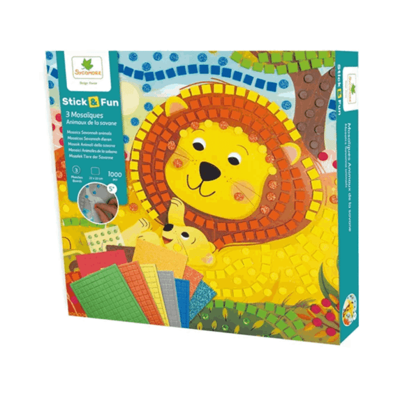 Sycomore Stick & Fun Maxi Mozaïek Savannah Dieren