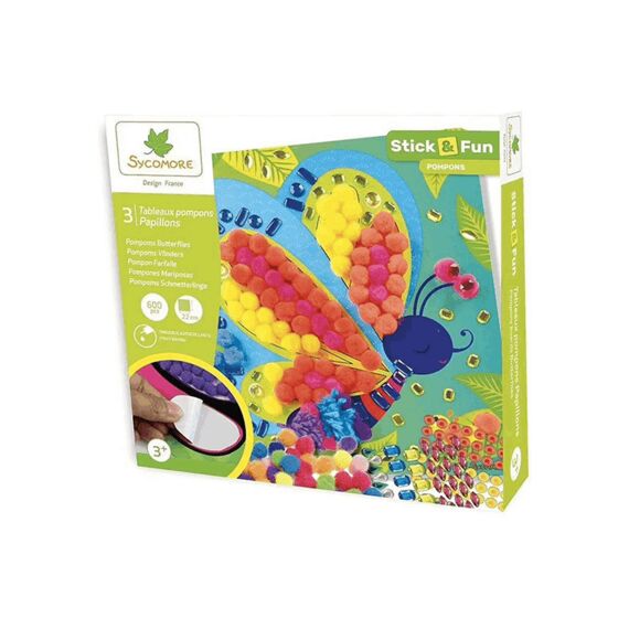Sycomore Stick & Fun Pompons Vlinders