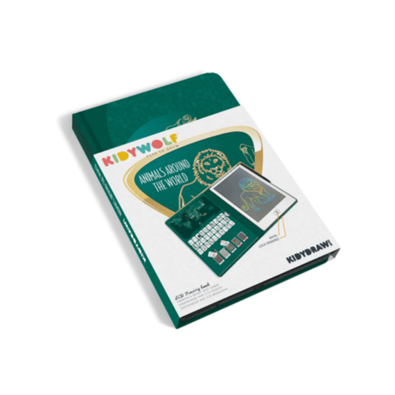 Kidywolf Kidydraw Mini Tekenbord Werelddieren