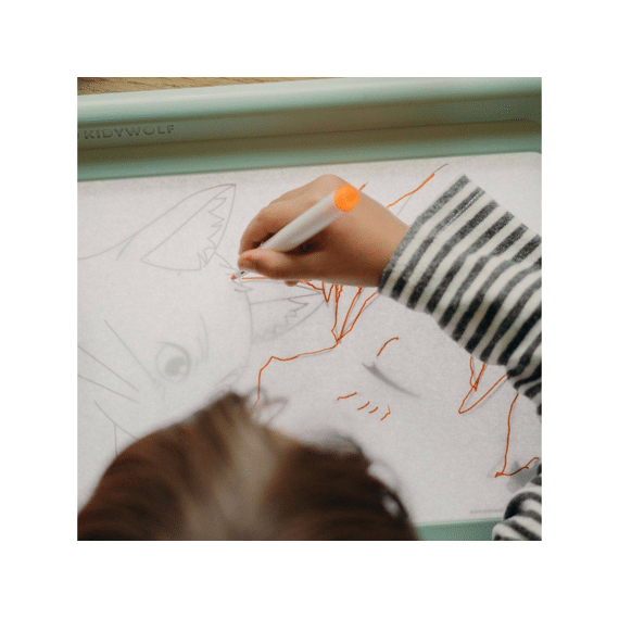 Kidywolf Kidymarker Voor Kidydraw Pro 4st Blauw-geel-paars-rood