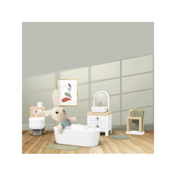 Speedy Monkey Poppenhuis Badkamer Met 1 Konijn