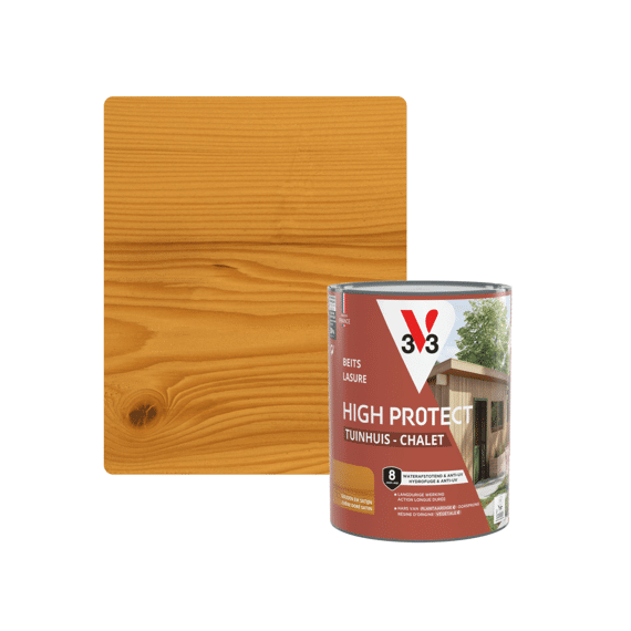 V33 Beits Tuinhuis High Protect Satijn Gouden Eik 0.75l