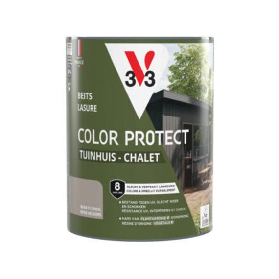 V33 Beits Tuinhuis Color Protect Fluweel Natuur Beige 0.75l