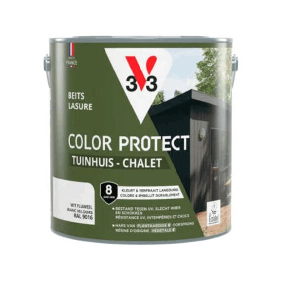 V33 Beits Tuinhuis Color Protect Fluweel Wit 2.5l