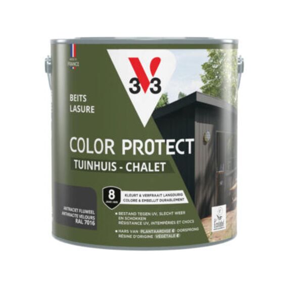 V33 Beits Tuinhuis Color Protect Fluweel Antraciet 2.5l