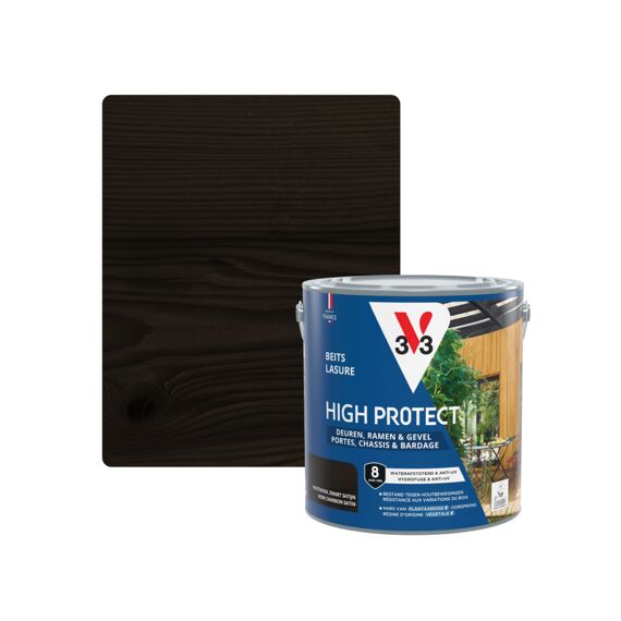 V33 Beits Deuren En Ramen High Protect Satijn Houtskool Zwart 2.5l