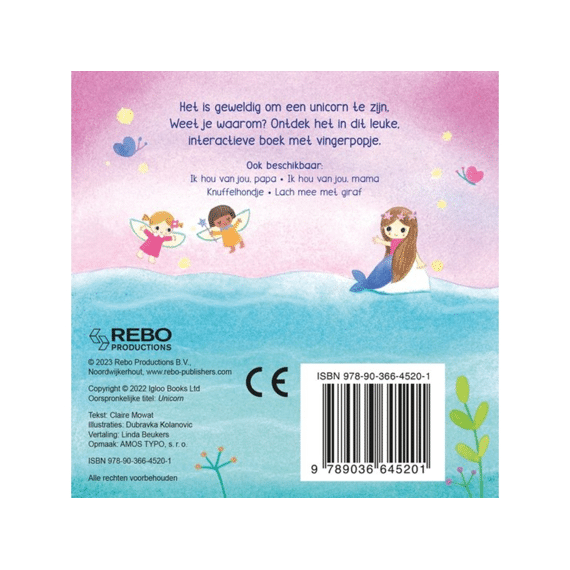 Vingerpopboekje Unicorn