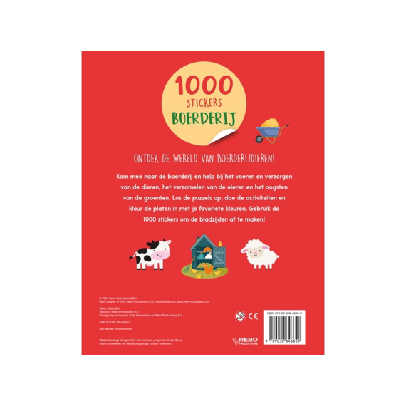 Stickerboek: Boerderij 1000st