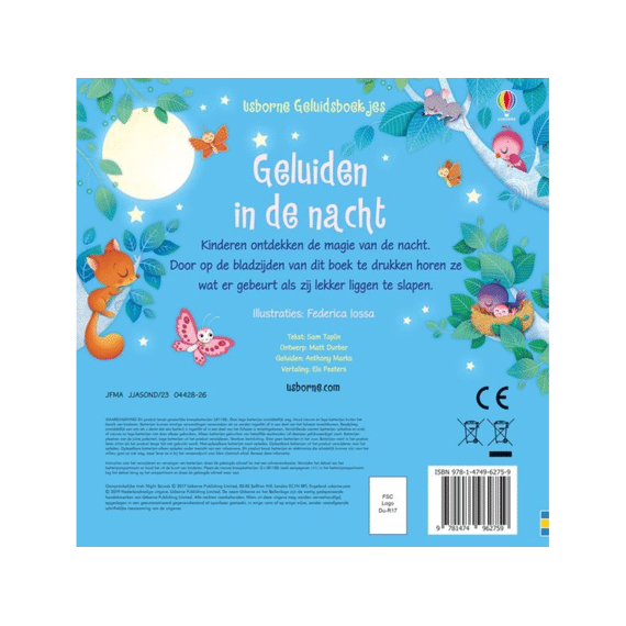 Geluidenboekjegeluiden In De Nacht
