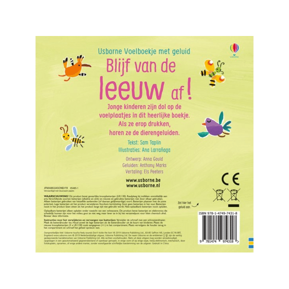 Voelboekje Met Geluid: Blijf Van De Leeuw Af!