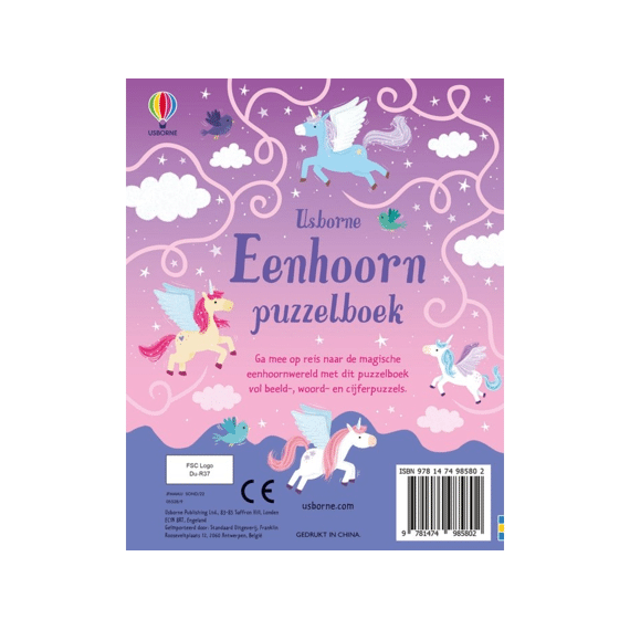 Puzzelboek Eenhoorn 204 Pag