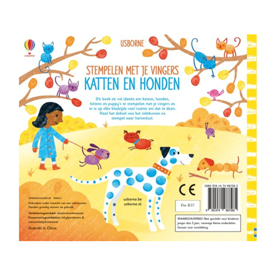 Stempelen Met Je Vingers: Katten En Honden