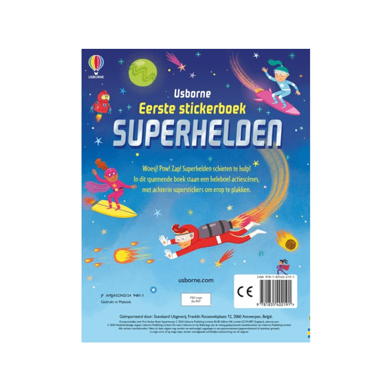 Eerste Stickerboekje: Superhelden