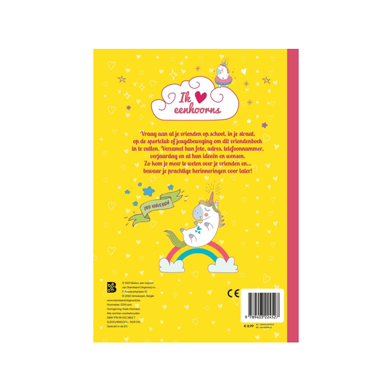 Vriendenboek Eenhoorns