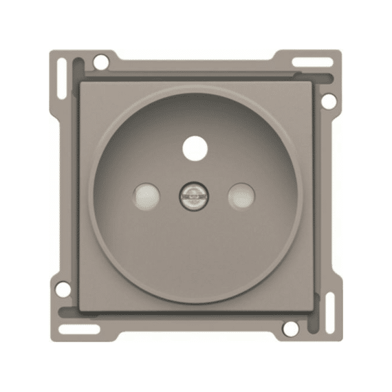 Niko Centraalplaat Stopcontact 21mm Bronze