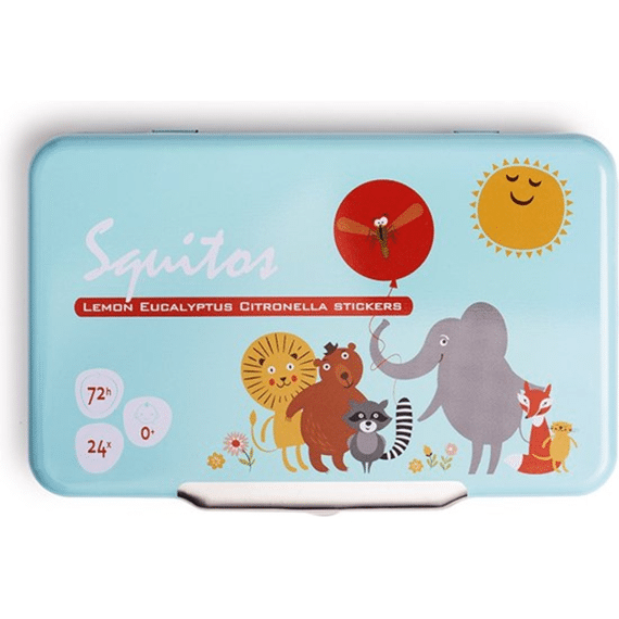 Squitos Lemon Eucalyptus Citronella stickers 24st