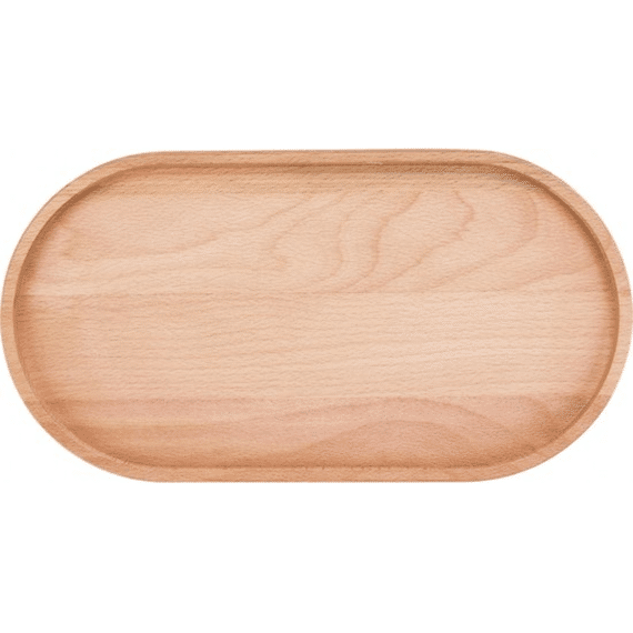 Bowls and Dishes Puur Hout Plateau Beuk Ovaal Larg 32x17cm