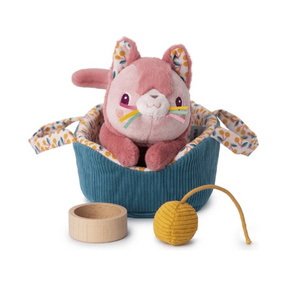 Lilliputiens Jeanne Knuffel Kat In Haar Mandje