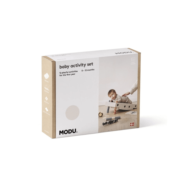 Modu Activity Toy - Baby Sand Grey/honey Yellow