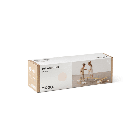 Modu Activity Toy Balance Track Sand Grey/honey Yellow