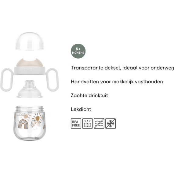 Mepal Little Dutch Antilekbeker Mio 200ml Forest Friends