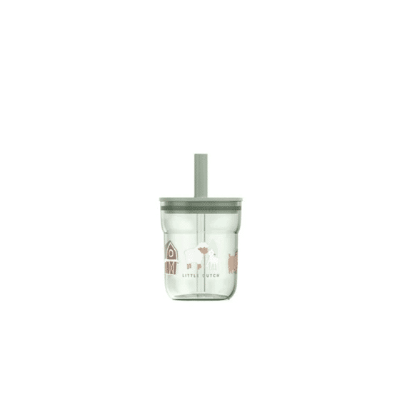 Mepal Little Dutch Glas Mio Met Rietje 250ml Little Farm