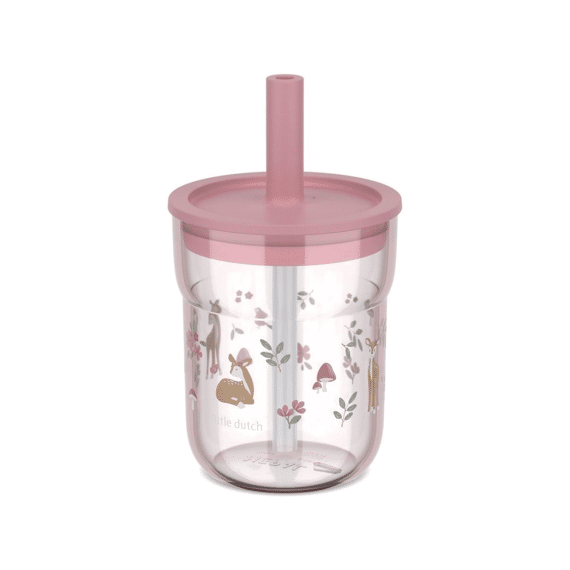 Mepal Little Dutch Glas Mio Met Rietje 250ml Fairy Garden