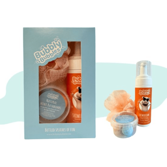 Bubbly Bubbles Kadoosje Varken Showerfoam Badspons Bruisballen