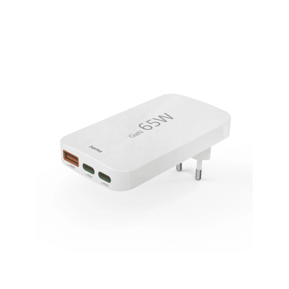 Hama Snellader Usb-c En Usb-a Pd 65w Wit