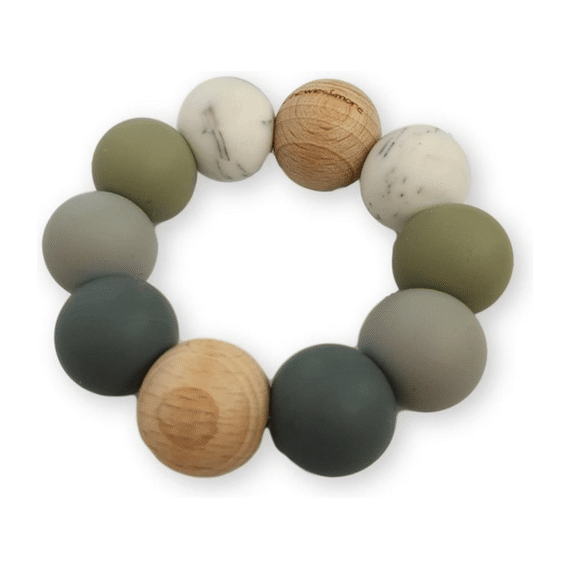 Chewies and More Bijtring Basic Chewie  Ombre Sage