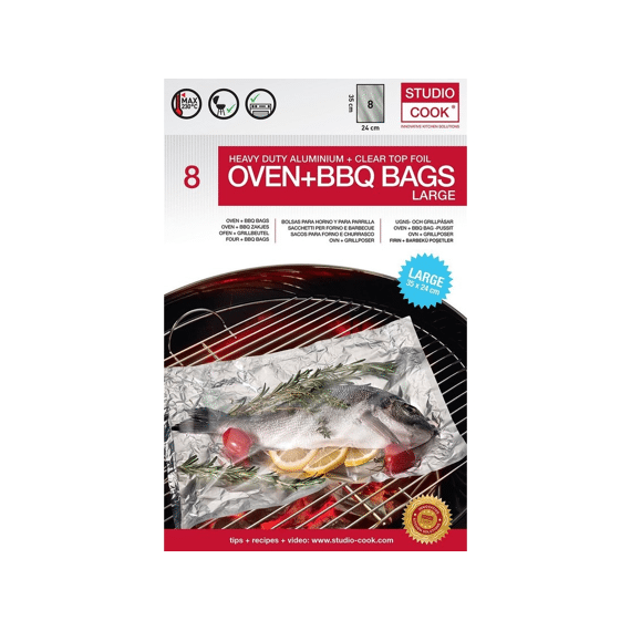 Studio Cook Oven + BBQ Zakken 8stuks