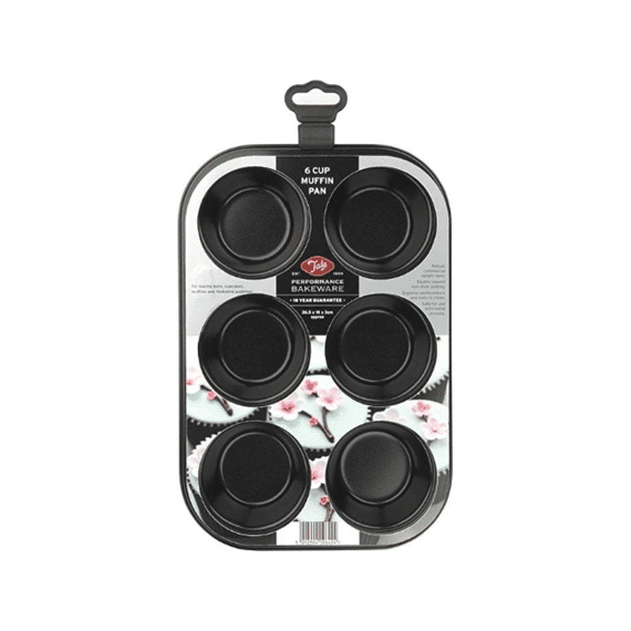 Tala Performance Muffin Bakplaat 6 Muffins Zwart