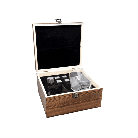 Vin Bouquet Whisky Cadeauset 2 Glazen 6 Ijsstenen