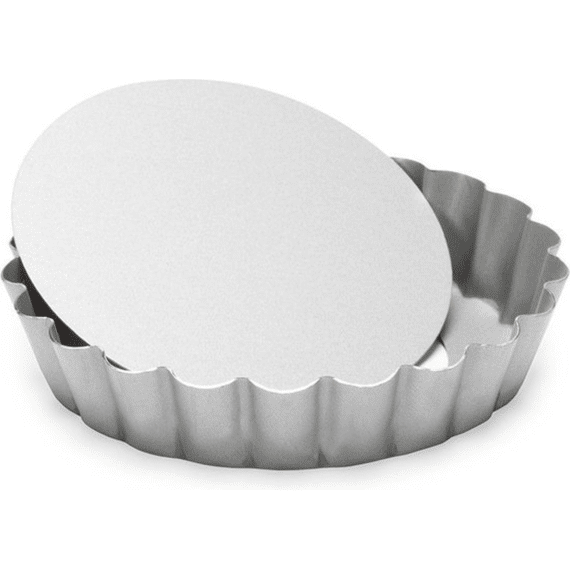 Patisse Silver Top Taartvorm met Losse Bodem Gekar 10cm