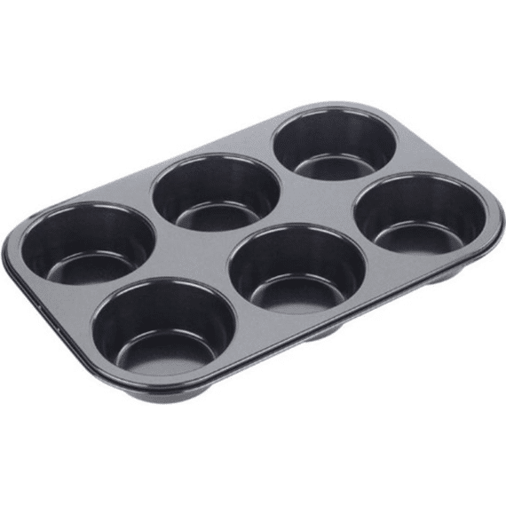 Tala Performance Muffin Bakplaat Jumbo 6 Muffins Zwart
