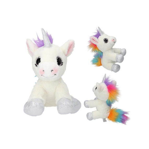 Ylvi Knuffel Eenhoorn Wit 22cm