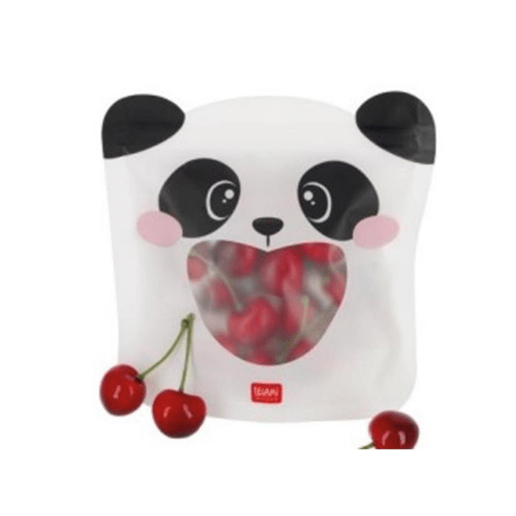 Legami Herbruikbare Snack Bags Panda Set Van 3