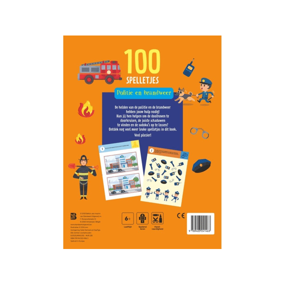 100 Spelletjes: Politie En Brandweer 6+