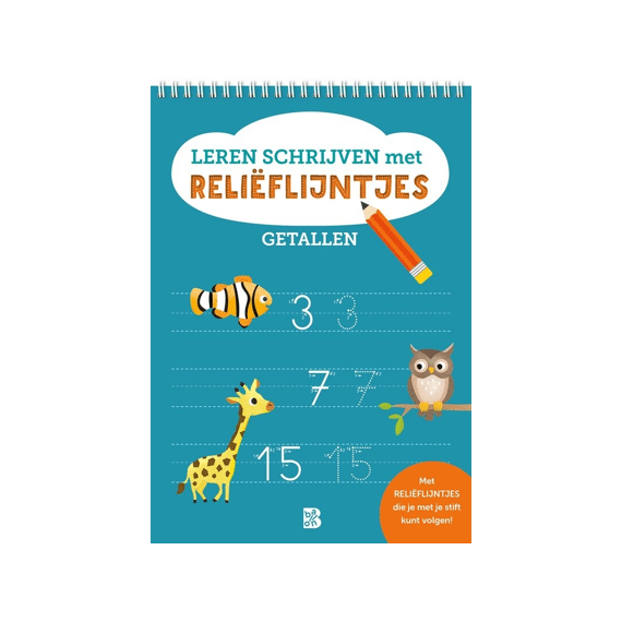 Leren Schrijven Met Reliëflijntjes: Getallen