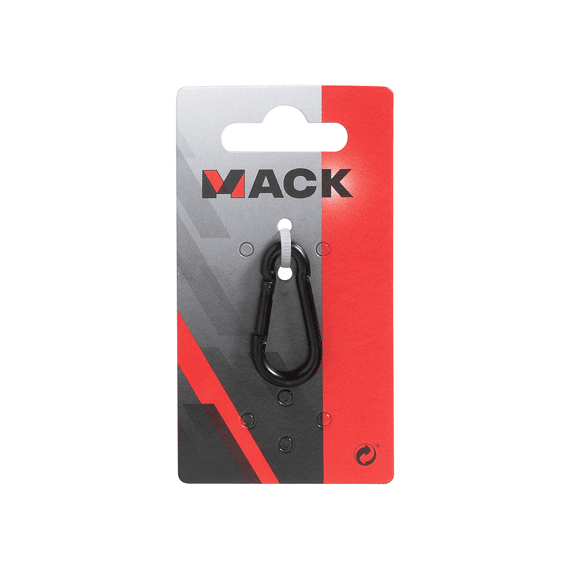 Mack 1 Karabijnhaak + Veer 4 X 40mm Zwart