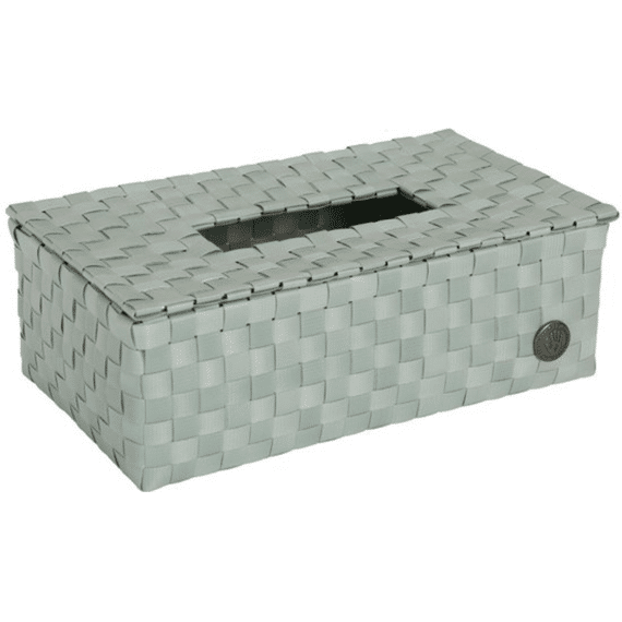 Handed By Tissuebox Luzzi Greyish Green 9x25x18cm